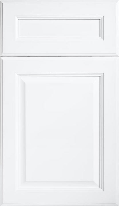 Fabuwood Value Premium Hallmark Frost Recessed Panel White Door Sample